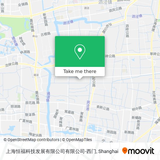 上海恒福科技发展有限公司有限公司-西门 map