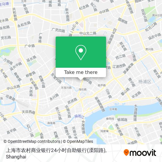 上海市农村商业银行24小时自助银行(溧阳路) map