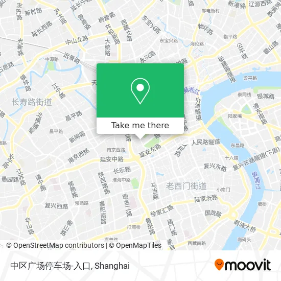 中区广场停车场-入口 map