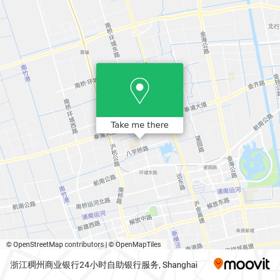 浙江稠州商业银行24小时自助银行服务 map