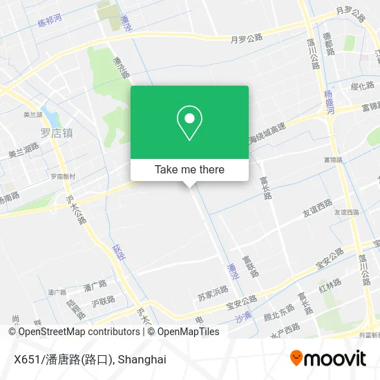 X651/潘唐路(路口) map