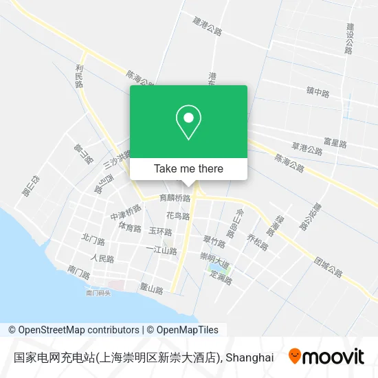 国家电网充电站(上海崇明区新崇大酒店) map