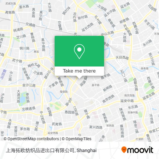 上海拓欧纺织品进出口有限公司 map