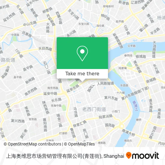 上海奥维思市场营销管理有限公司(青莲街) map