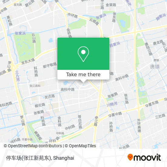 停车场(张江新苑东) map