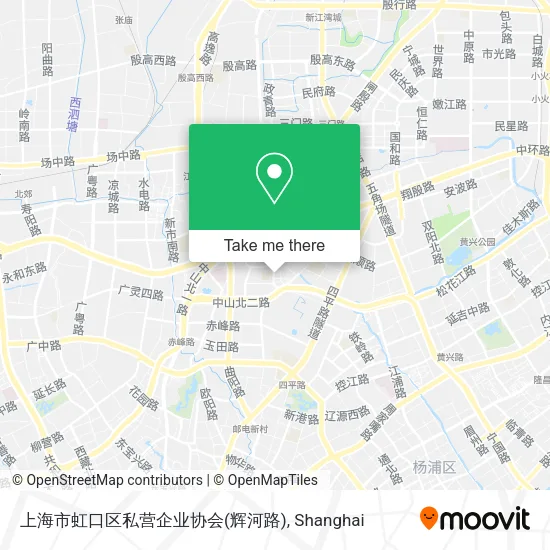 上海市虹口区私营企业协会(辉河路) map
