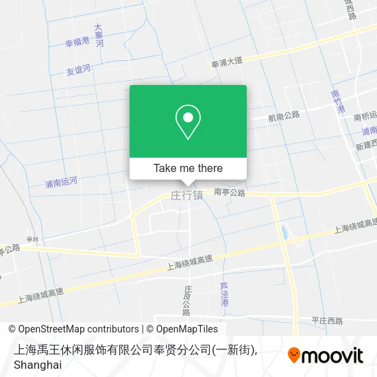 上海禹王休闲服饰有限公司奉贤分公司(一新街) map