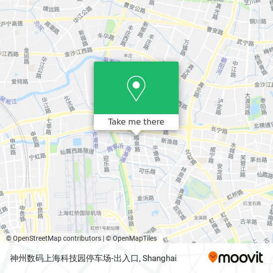 神州数码上海科技园停车场-出入口 map