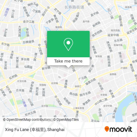 Xing Fu Lane (幸福里) map