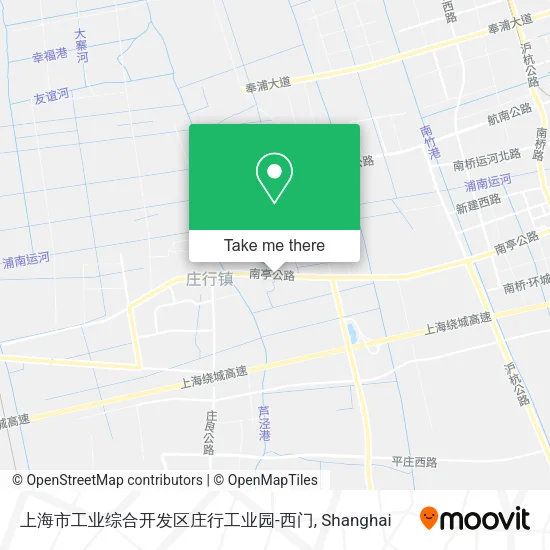 上海市工业综合开发区庄行工业园-西门 map