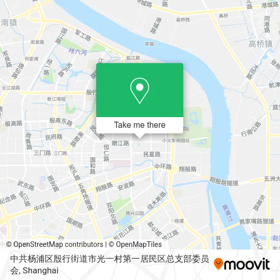 中共杨浦区殷行街道市光一村第一居民区总支部委员会 map