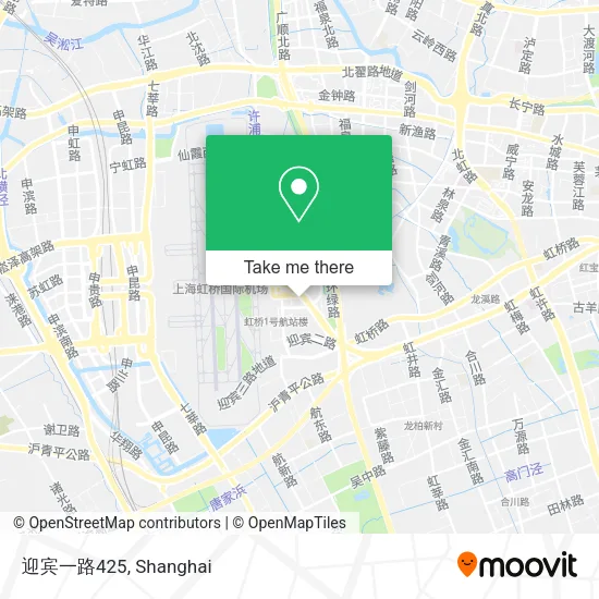 迎宾一路425 map