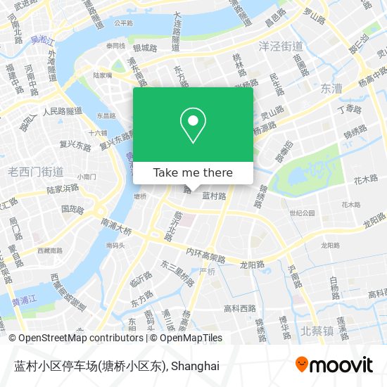 蓝村小区停车场(塘桥小区东) map