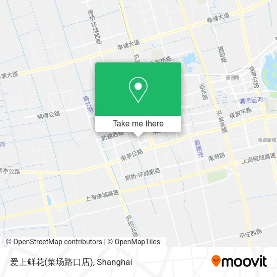 爱上鲜花(菜场路口店) map