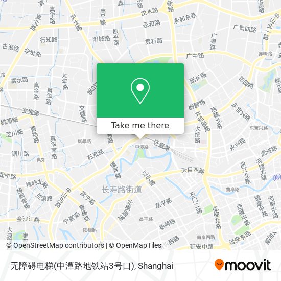 无障碍电梯(中潭路地铁站3号口) map
