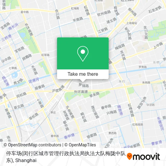 停车场(闵行区城市管理行政执法局执法大队梅陇中队东) map