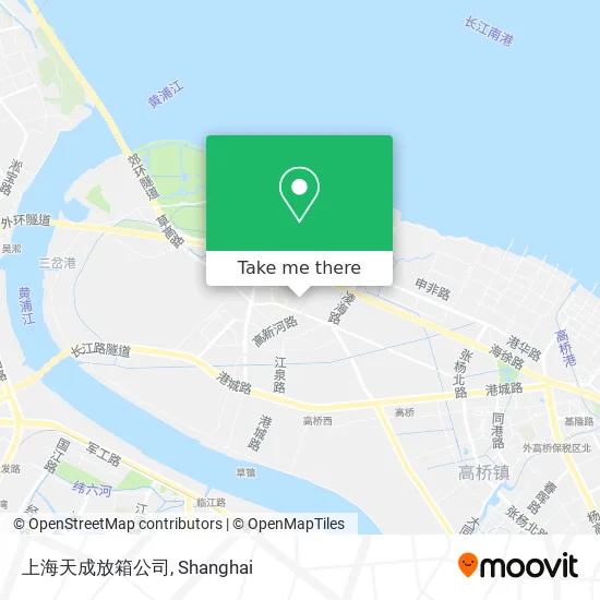 上海天成放箱公司 map