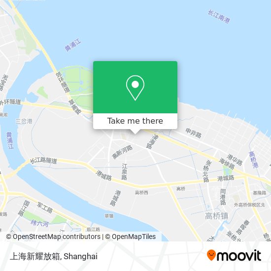 上海新耀放箱 map