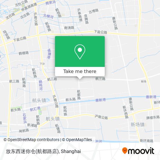 放东西迷你仓(航都路店) map