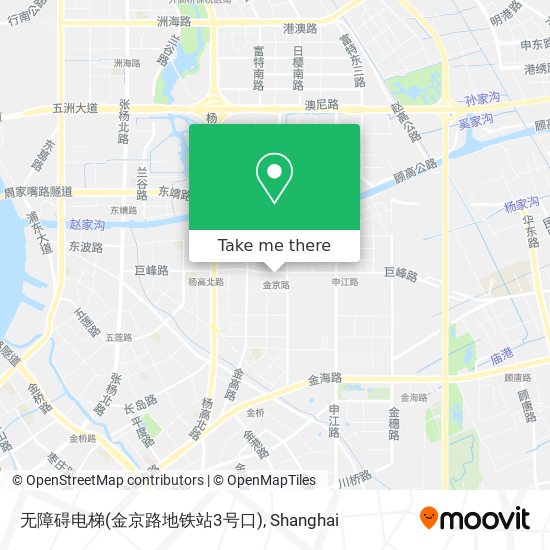 无障碍电梯(金京路地铁站3号口) map