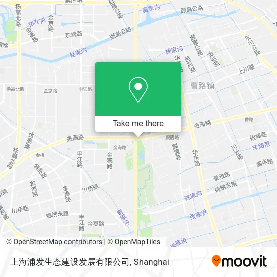 上海浦发生态建设发展有限公司 map