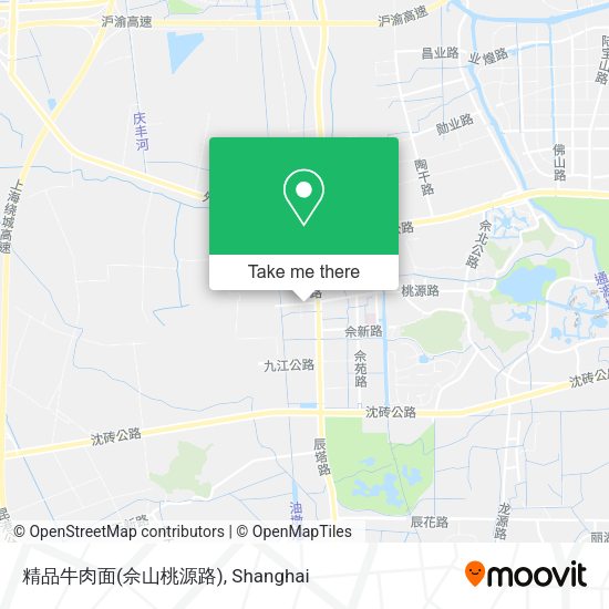 精品牛肉面(佘山桃源路) map