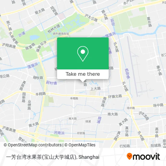 一芳台湾水果茶(宝山大学城店) map