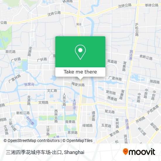 三湘四季花城停车场-出口 map