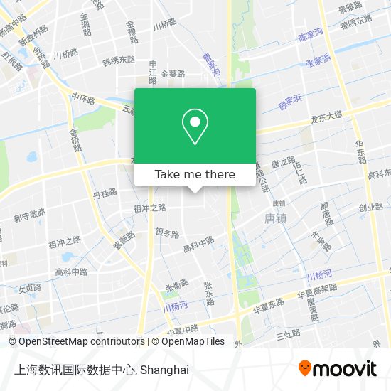 上海数讯国际数据中心 map