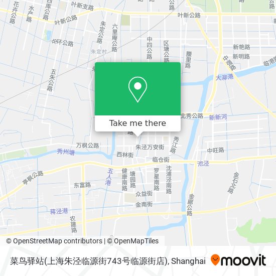 菜鸟驿站(上海朱泾临源街743号临源街店) map