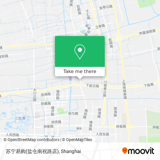 苏宁易购(盐仓南祝路店) map