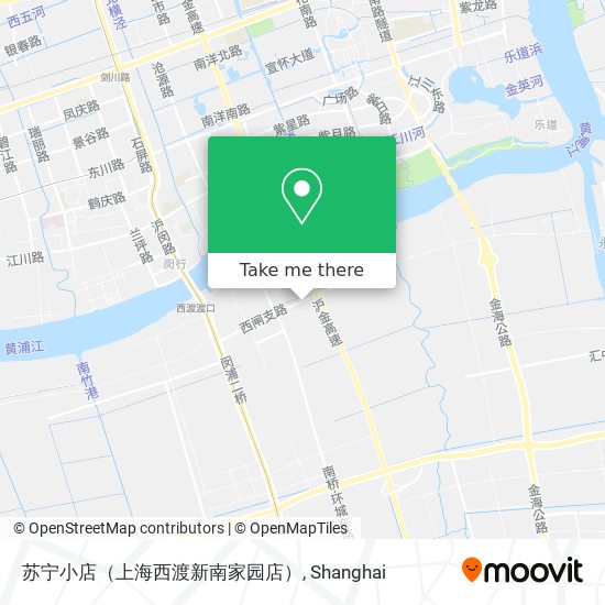 苏宁小店（上海西渡新南家园店） map
