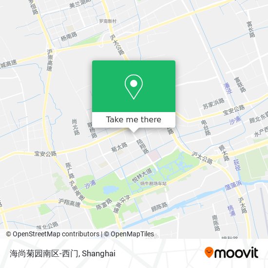 海尚菊园南区-西门 map