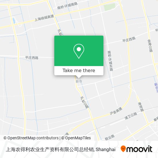 上海农得利农业生产资料有限公司总经销 map