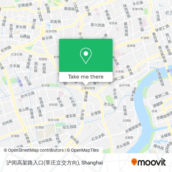 沪闵高架路入口(莘庄立交方向) map