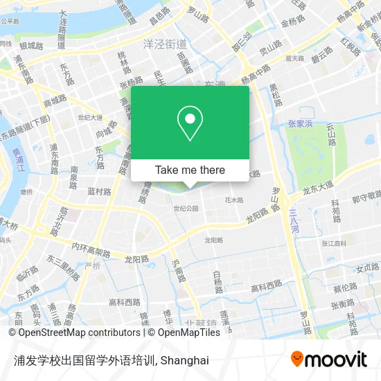 浦发学校出国留学外语培训 map