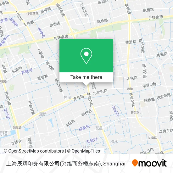 上海辰辉印务有限公司(兴维商务楼东南) map