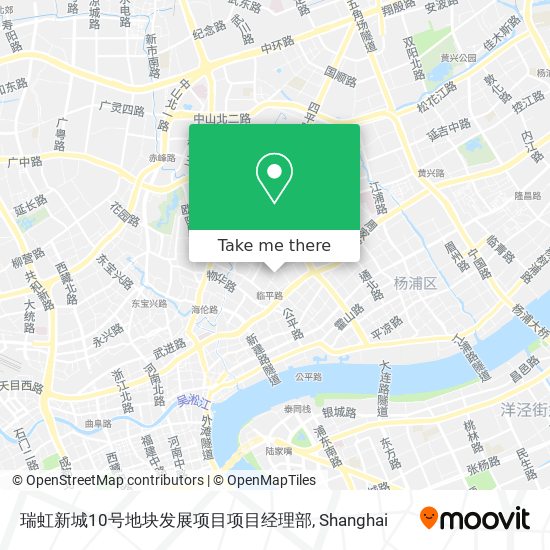 瑞虹新城10号地块发展项目项目经理部 map