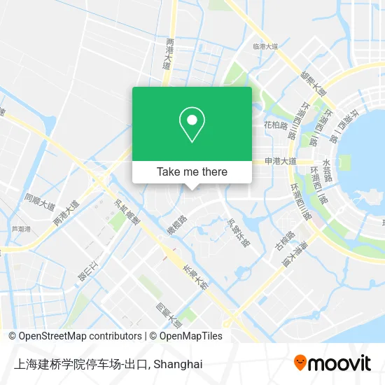 上海建桥学院停车场-出口 map