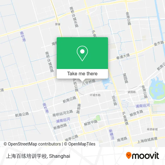 上海百练培训学校 map