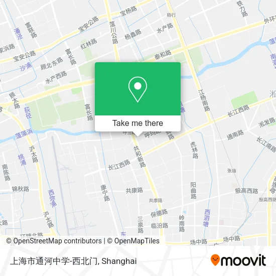 上海市通河中学-西北门 map