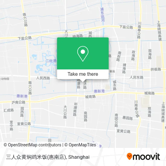 三人众黄焖鸡米饭(惠南店) map