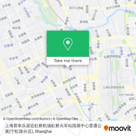 上海君幸乐居近虹桥机场虹桥火车站国展中心普通公寓(宁虹路分店) map