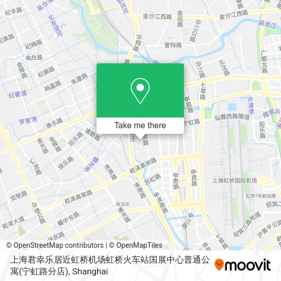 上海君幸乐居近虹桥机场虹桥火车站国展中心普通公寓(宁虹路分店) map