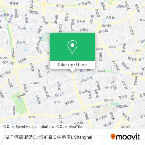 桔子酒店·精选(上海虹桥吴中路店) map