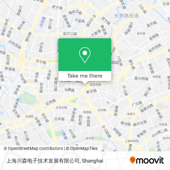 上海川森电子技术发展有限公司 map