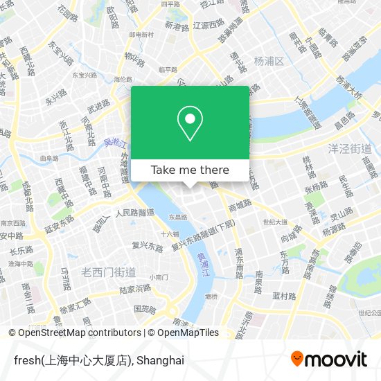 fresh(上海中心大厦店) map