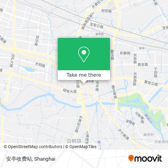 安亭收费站 map