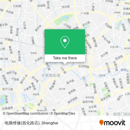 电脑维修(昌化路店) map