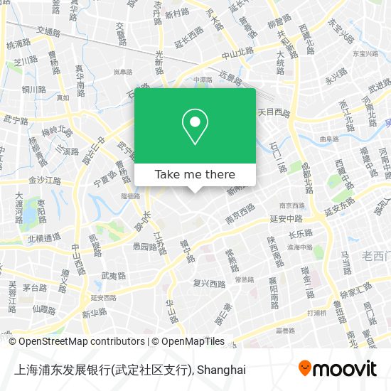 上海浦东发展银行(武定社区支行) map